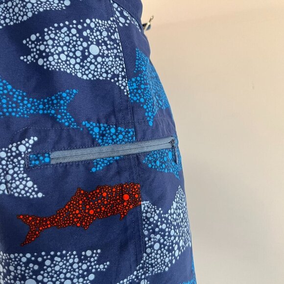 Vineyard Vines Men's Blue Shark Printed Board Swim Shorts - Size 38 - Picture 5 of 7